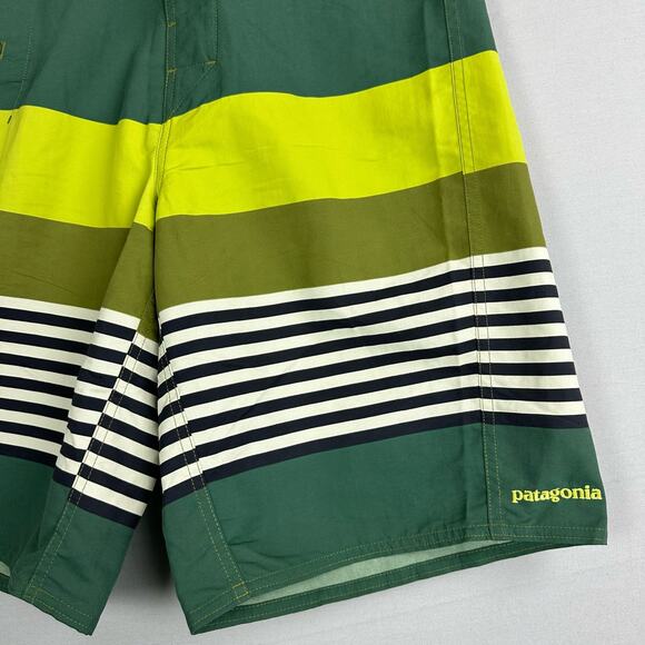 Patagonia Wavefarer 21” Board Shorts Men’s 30 No Stretch Side Pocket Cinch Fly - Picture 6 of 9